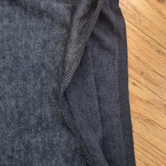 NWOT John Varvatos Artisan Pete Crew Silk Cashmere Blend Sweater Sz L Navy Blue - Picture 7 of 12